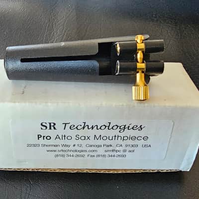 SR Technologies Pro Alto Saxophone Mouthpiece - Gold Plated image 14