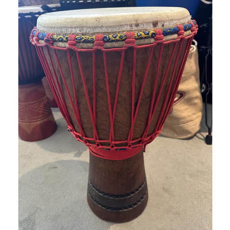 Handmade Solid Wood Rope Tuned Djembe (Pre-Owned) image 1