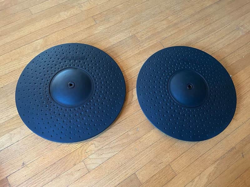 TWO PACK Alesis Strike Pro 14" Dual Trigger Crash Cymbal Electronic Pads image 1