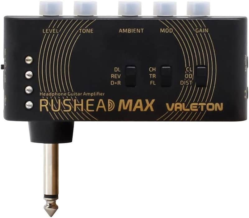 Valeton Rushead Max USB Chargable Portable Pocket Guitar Bass Headphone Amp Carry-On Bedroom Plug-In Multi-Effects image 1