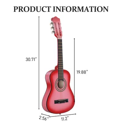 🎸Kids/Children/Junior/Travel 30 Inch Acoustic Guitar +Soft Case/Gig Bag +Tuner +Strap +Picks!🎸 image 2