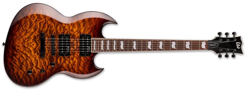NEW 2023 ESP LTD Viper-256 - Dark Brown Sunburst image 1