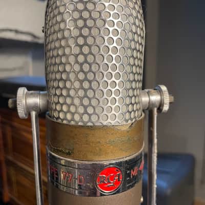RCA 77-D Ribbon Microphone 1945 - 1955 - Silver / Red Badge image 5