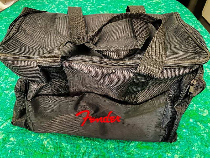Fender Duffle Bag, Excellent Condition, Black with Red Embroidered Fender Logo 2016 - Black image 1