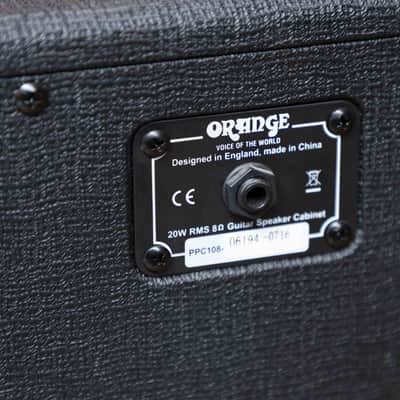 Orange PPC108 1x8" Closed-Back Guitar Speaker Cabinet 2010s - Black image 5