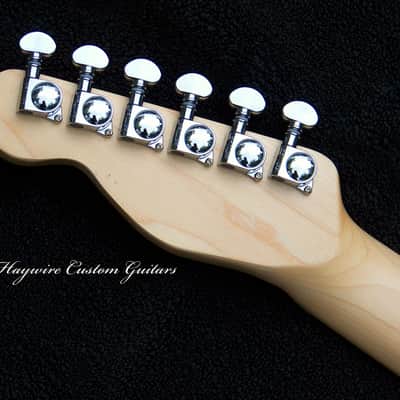 XX-Large 1-7/8" Wide(48mm) Maple Neck + XX-Lightweight 6.1 lb. Vintage Butterscotch Blonde Telecaster Guitar+ Matched Set SRV Pickups + Treble-Bleed Circuit+Leveled+Crowned, Polished Frets +16" Radius low action-no buzzing + Grover 406c Locking Tuners! image 6