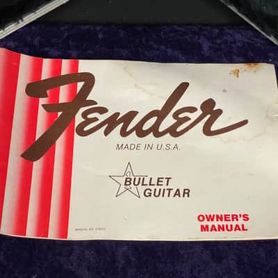1983 Fender Bullet S3 USA Made (Version 2 "Strat") In Rare Black Finish w/ Hard Case image 10
