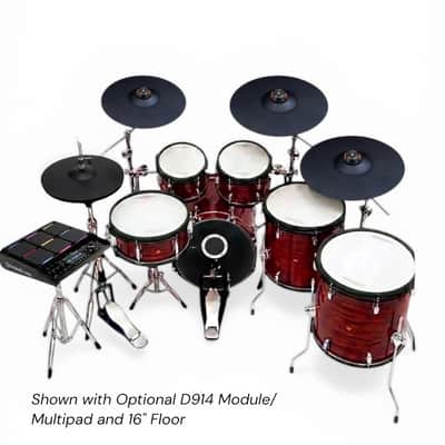 Dolby REV-9 Red Wood E Drum Kit for Roland Alesis Lemon image 2