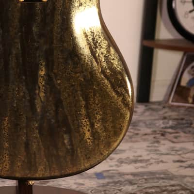 MusicMan StingRay 50th Anniversary - Ebony Fingerboard, Molten Gold image 13