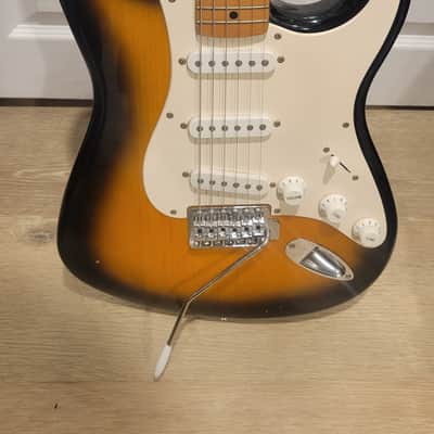 $850 Fender Stratocaster Electric Guitar - Made in Mexico - Two-Colour Sunburst image 2