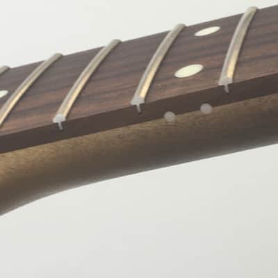 Vintage Modern Spec Lefty Fender Licensed Made in Japan Aged Relic Strat Guitar Neck Amber Loaded MIJ Nickel Gotoh Tuners image 10