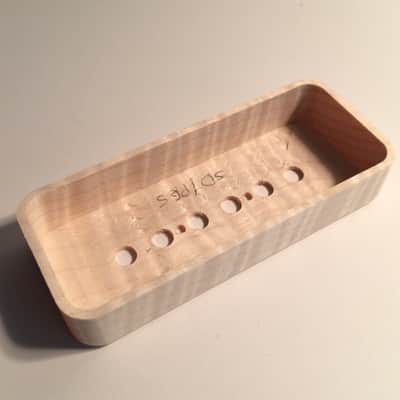 Guilford Flame Maple Pickup Cover for Seymour Duncan/PRS and others - 1 cover  Natural Wood image 3