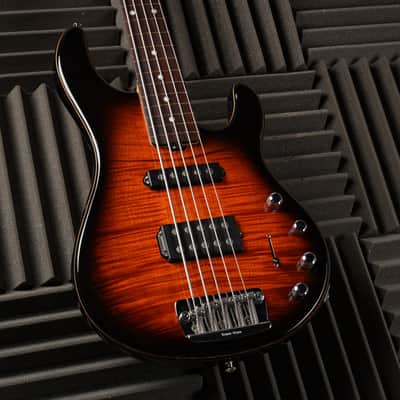 Ernie Ball Music Man 20th Anniversary Stingray 5 HS Fretless 2007 - California Sunset image 3