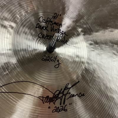 DEMO OF EXACT - 21”  Cymbal Craftsman Dark Vintage Crash Ride - 2264g image 5