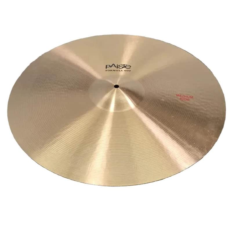 Used Paiste Formula 602 Medium Ride Cymbal 22" - Very Good image 1