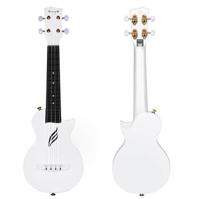 Carbon Fiber Ukulele Soprano ENYA NOVA U MINI White With Bag image 2
