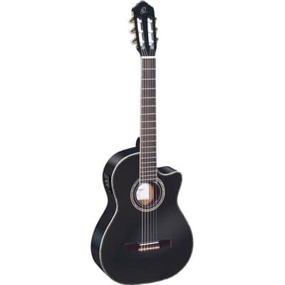 ORTEGA RCE141BK Nylon Elektro-Akustik-Gitarre 4/4 inkl. Gigbag schwarz image 1