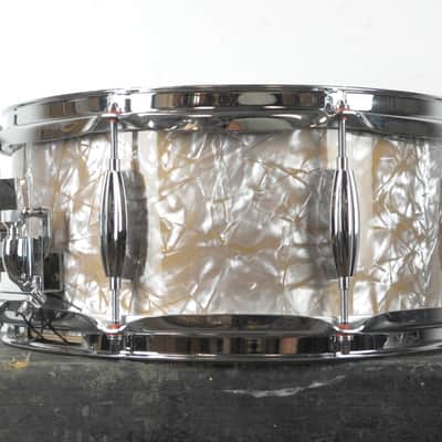 Standard Drum Co 6x13 Gold Dust Pearl Mahogany Snare Drum image 4