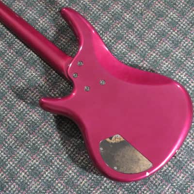 1990 Ibanez MIJ SR800 SoundGear 4-String Bass Purple Neon! w/hardshell case image 3