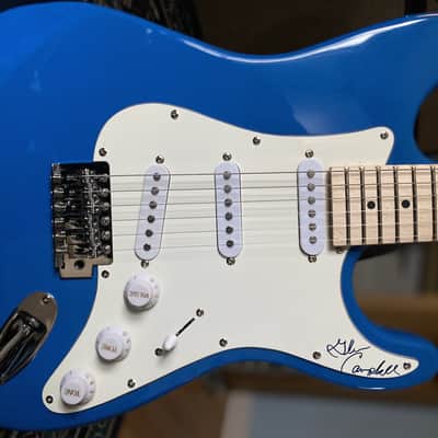 Strat-style guitar/Glen Campbell signed pick guard image 3