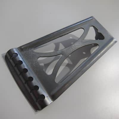 Harmony & Silvertone Flat Top Guitar Tailpiece Authentic Vintage Part Circa-1950s-1960s-Chrome image 1
