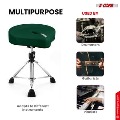 5 Core Drum Throne w 4.5" Padded Stool Adjustable Drummer Chair image 10