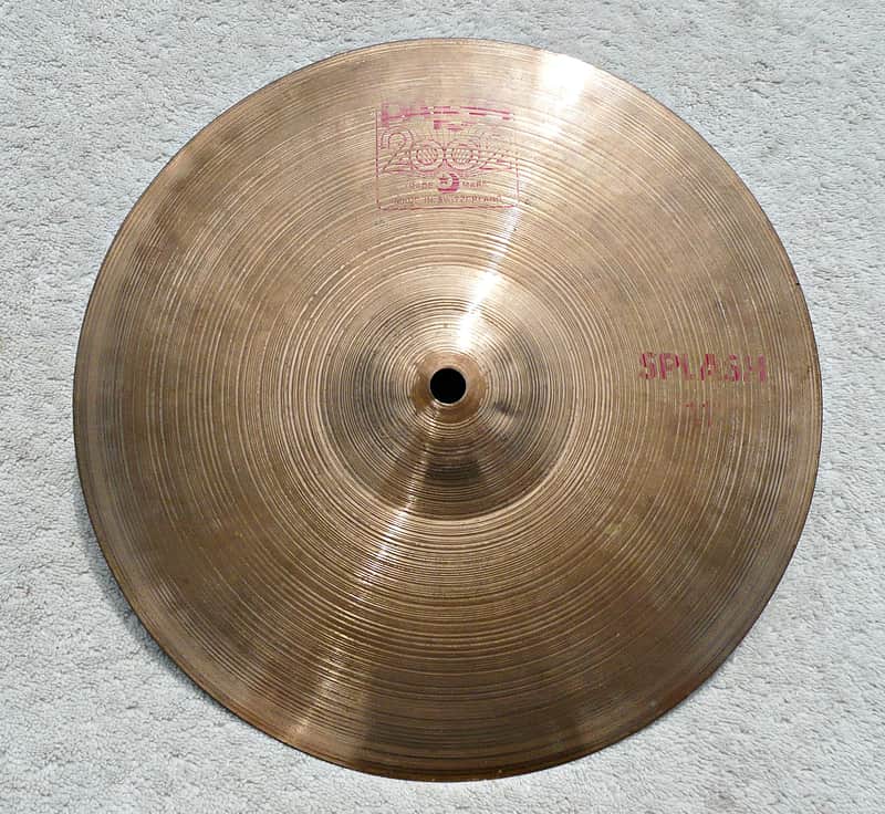 Paiste 2002 Red Label 11" Splash Cymbal - ​Rare Vintage​ 1981​ 11" Splash Cymbal - PV Music Drum Shop Inspected and Tested ​- Plays / Sounds / Looks Great image 1
