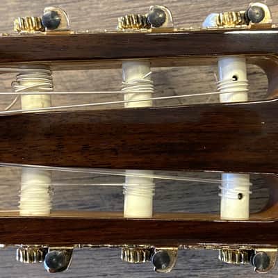 M. Horabe Model 35 Natural Gloss Finish Classical Nylon-String Acoustic Guitar with Case & Cover image 10