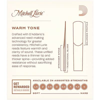 Mitchell Lurie Bb Clarinet Reeds Strength 2 Box of 10 image 2