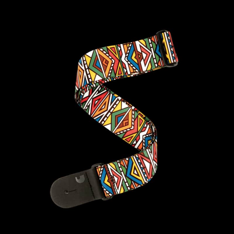 Mint D'Addario Polyester Woven Guitar Strap - Ndebele image 1
