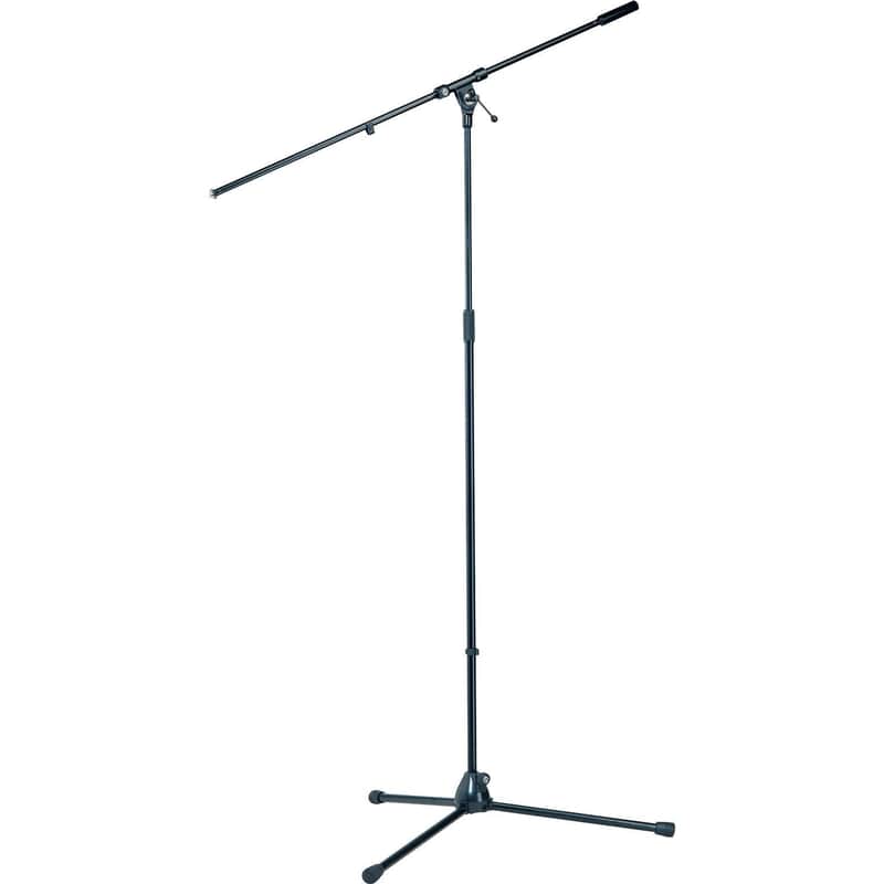 K&M 210/21B Tall Heavy-Duty Tripod Boom Stand, Black image 1