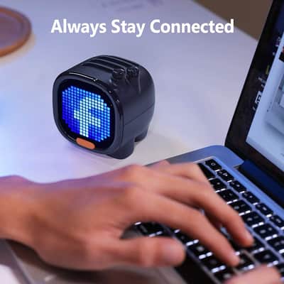 Portable Bluetooth Speaker 3in LED Screen Pixel Display, DSP Wireless Speaker APP Control image 4