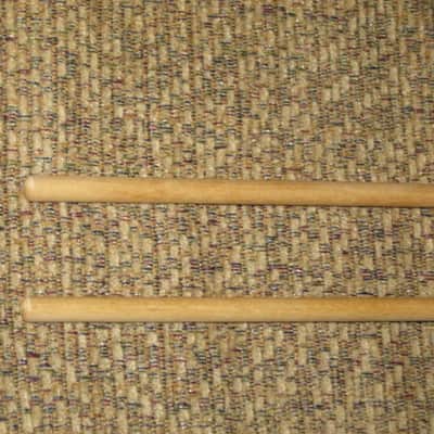 one pair new old stock (but ONE head has visible impressions) Mike Balter MB8B (8B) Hard Keyboard Mallets, 7/8" rosewood round HEADS and natural birch HANDLES - mid to late 1990s (+ packaging) Unwound Series image 10