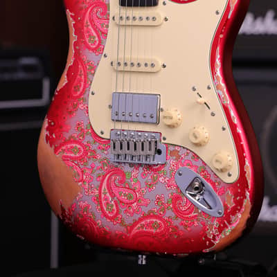 Dhatarattha HH Strat-Style Electric Guitar - Nitro Paisley Relic image 4