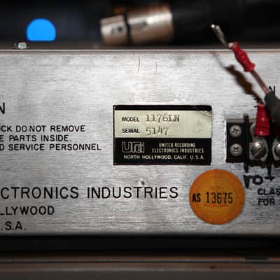 Urei Universal Audio 1176LN Rev. F Limiting Amplifier 1970s - Black Panel image 3
