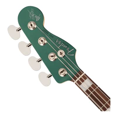 Used Fender Adam Clayton Jazz Bass - Sherwood Green Metallic w/ Rosewood FB image 4