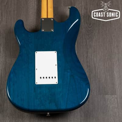 2019 Fender Traditional '58 Stratocaster Made in Japan - Transparent Blue image 4