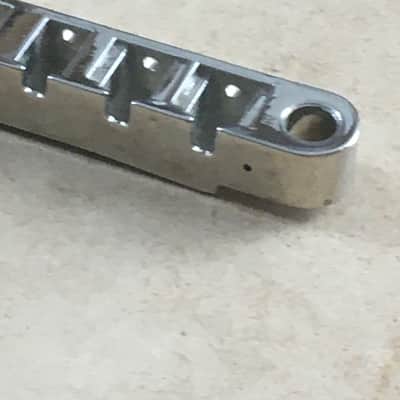 Tune O Matic Epiphone LP Guitar Chrome Bridge Post Tailstop NOS Relic Vintage? 52mm image 3