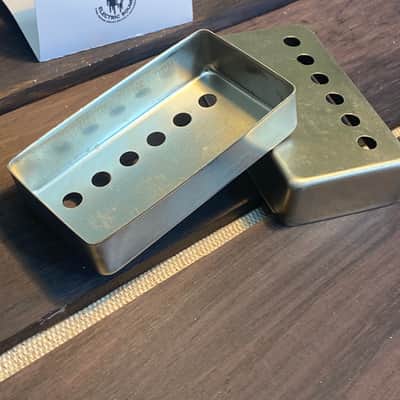 General Vintage Tone  Pair PAF pickup cover made in Natural steel Germany made quality 49.2 pole spa image 6