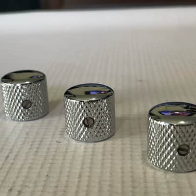 3 - 2000's Jackson Dinky Factory Chrome Dome Knobs Set Screw image 1