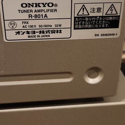 Onkyo Onkyo R-801A Stereo AM-FM Tuner Amplifier and CD recorder 90s image 9