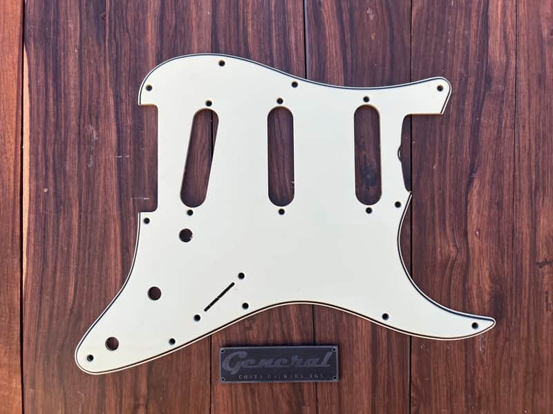 1963 - 1965 Pre Cbs celluloid nitrate pickguard for Stratocaster Circa Molded parchment Mint image 1