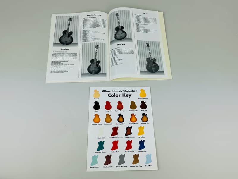Gibson Historic Collection Catalog and Color Key Insert 1998 image 1