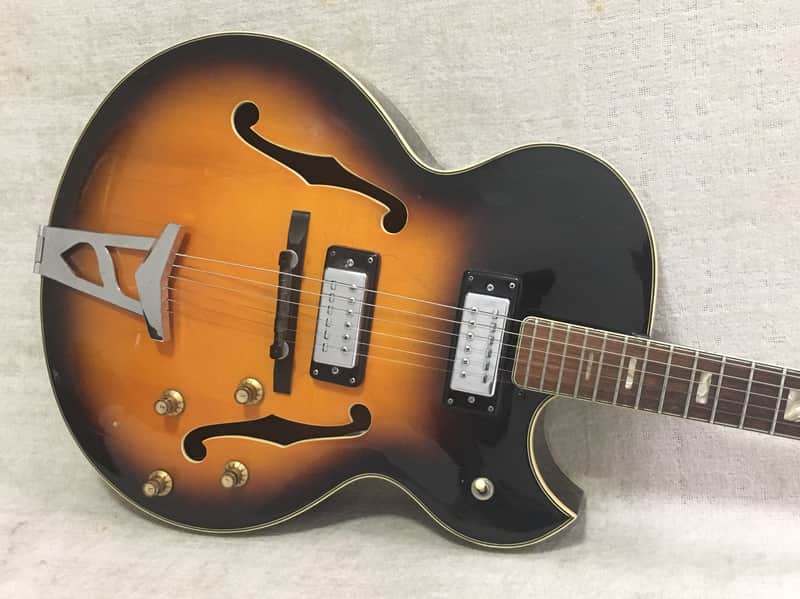 Ventura V-1300 Hollowbody 1968 Sunburst Jazz Box Electric Guitar MIJ Japan image 1