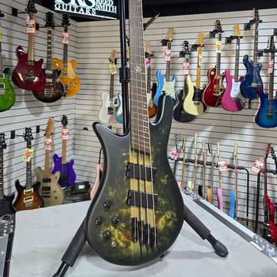 Spector NS Dimension 4 Left-Handed Bass Guitar - Haunted Moss Matte w/Gig Bag #996 image 3
