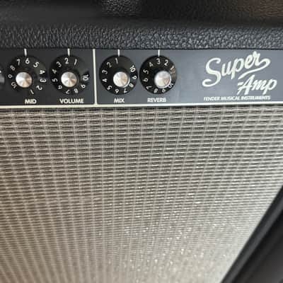 Fender Super Amp 2-Channel 60-Watt 4x10" Guitar Combo 1993 - 1995 - Black image 8