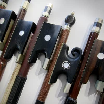German Violin Bows Various Makers High Quality 4/4, 7/8, & 3/4 Sizes Lot of Twelve(12) Circa-1900s-Brown image 10
