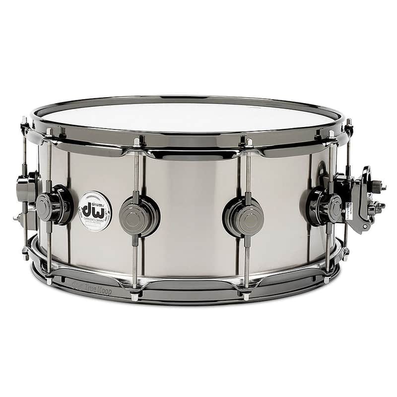 DW Collector's Series Black Ti Titanium 6.5x14" Snare Drum image 1