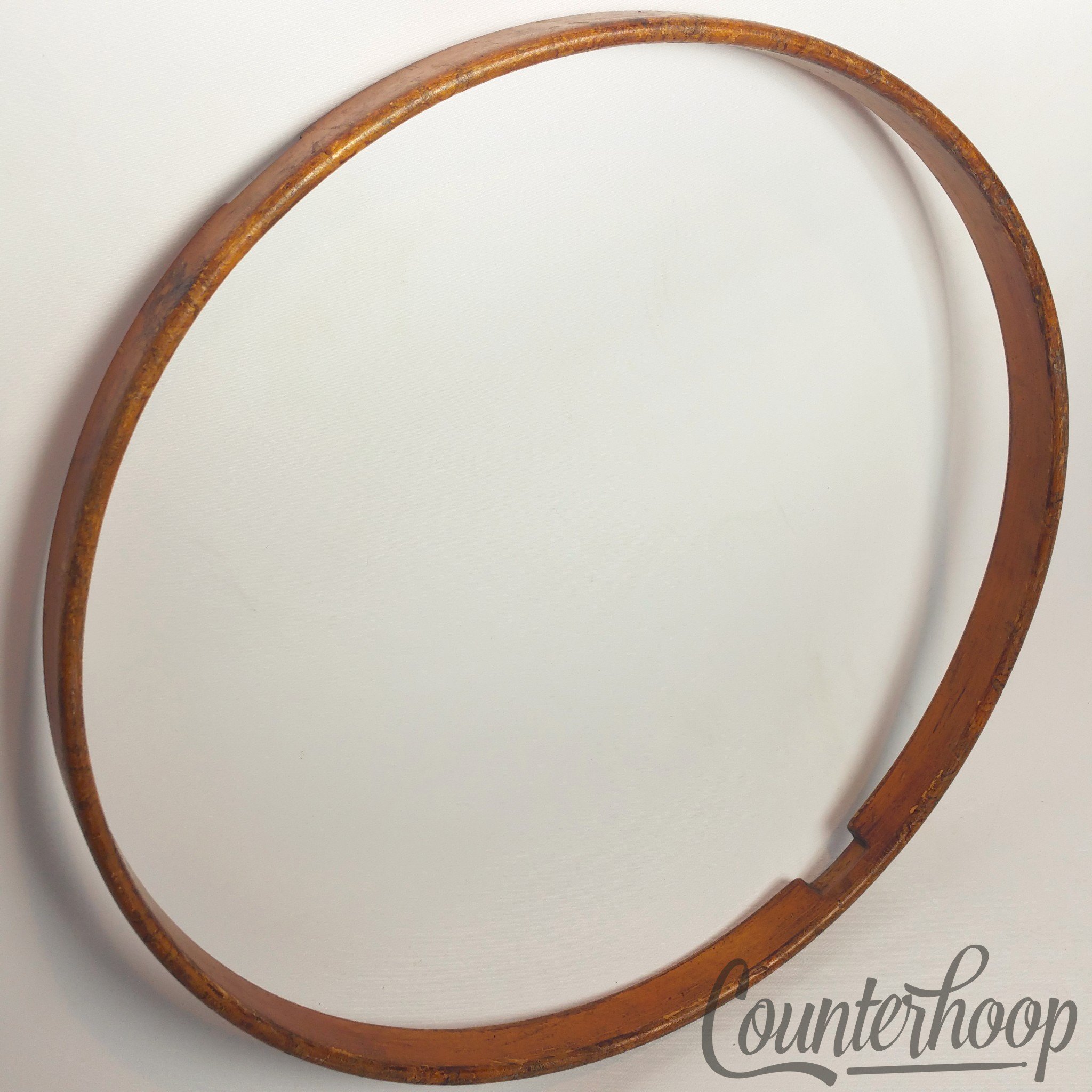 Leedy 15" 1Ply Solid Maple Natural Wood Hoop/Rim Snare Drum Resonant Vintage 10s — main photograph
