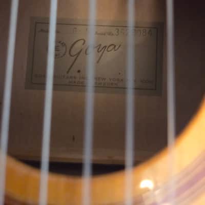 1967 Goya G-10 Classical nylon string acoustic guitar Folk Country Sweden image 4